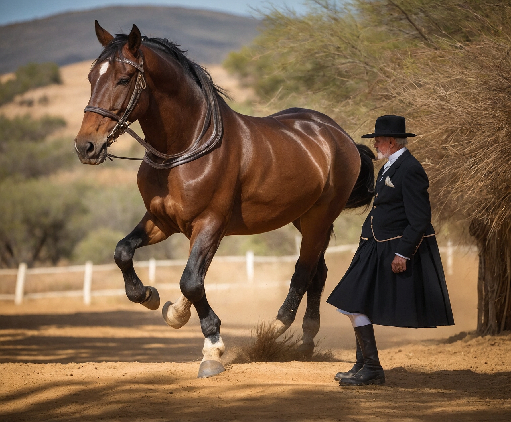 Entrenamiento avanzado de doma clásica con caballo